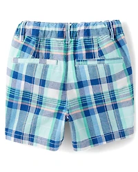 Baby And Toddler Boys Plaid Chino Shorts