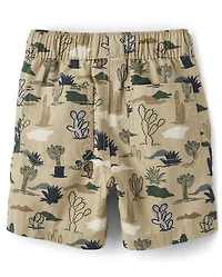 Baby And Toddler Boys Print Pull On Jogger Shorts