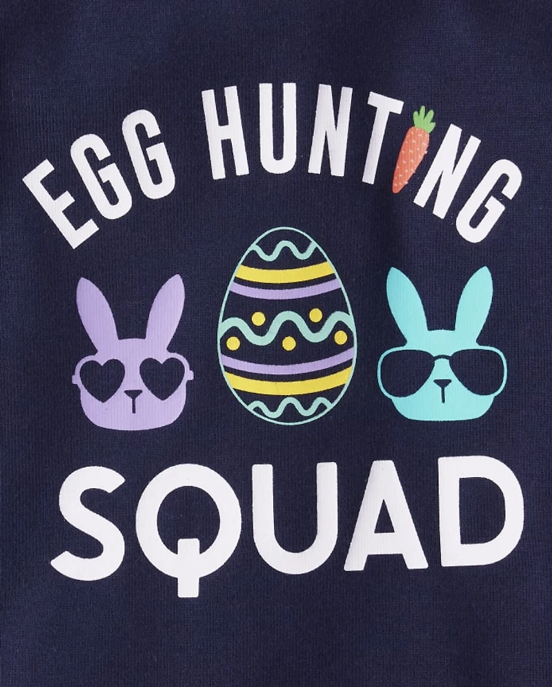 Baby And Toddler Boys Matching Family Egg Hunting Squad Snug Fit Cotton Pajamas