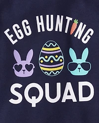 Baby And Toddler Boys Matching Family Egg Hunting Squad Snug Fit Cotton Pajamas