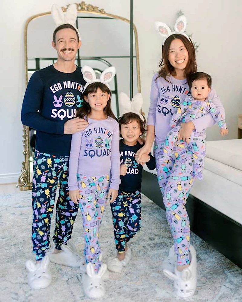 bébé et tout-petit, garçon Famille assorti Egg Hunting Squad Snug Fit coton Pyjama