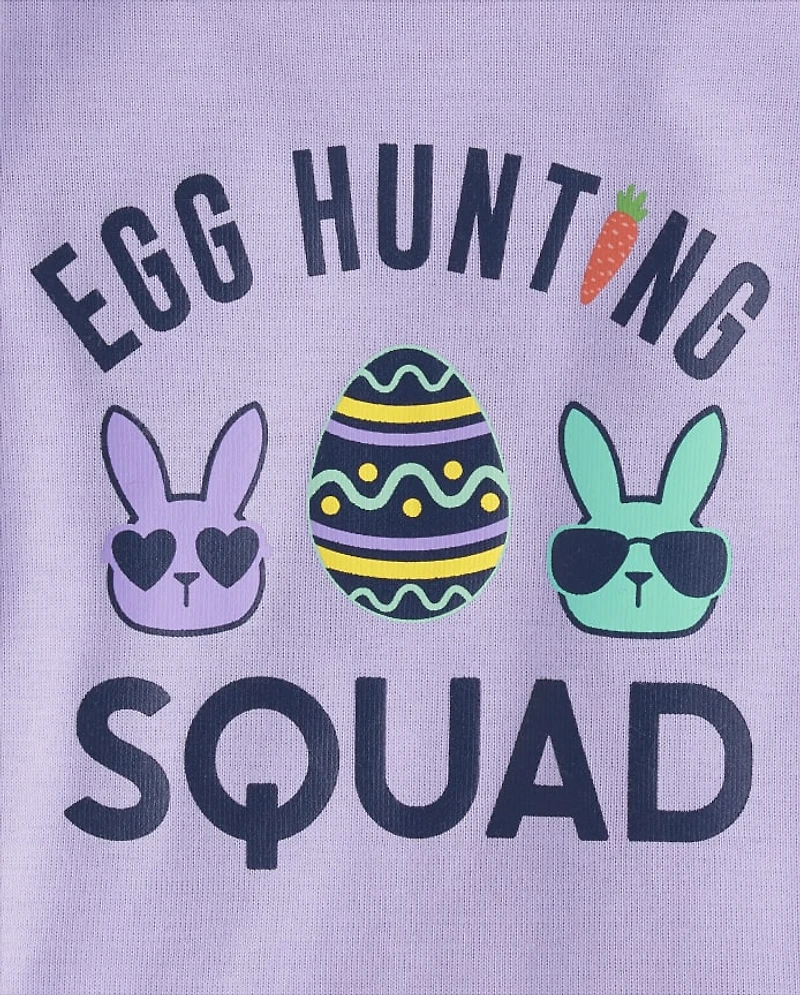 Baby And Toddler Girls Matching Family Egg Hunting Squad Snug Fit Cotton Pajamas