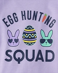 Baby And Toddler Girls Matching Family Egg Hunting Squad Snug Fit Cotton Pajamas