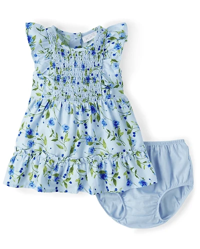 Baby Girls Mommy And Me Floral Ruffle Dress