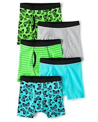 Boys Gamer Boxer Brief Underwear 5-Pack