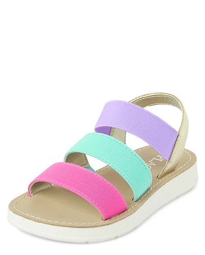 Sandales colorblock pour petites filles