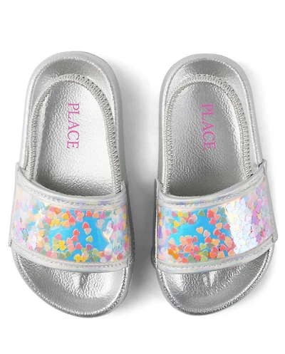 Toddler Girls Shakey Heart Slides