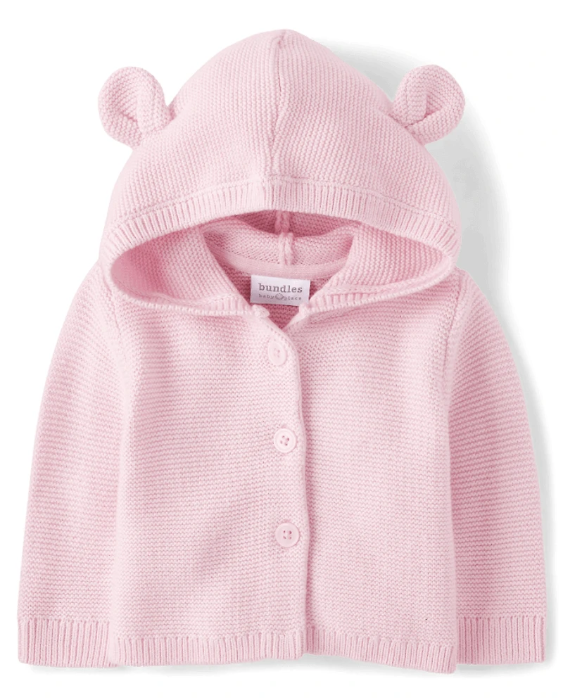 Baby Girls Bear Cardigan