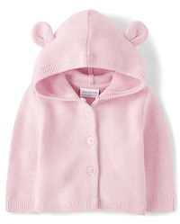 Baby Girls Bear Cardigan