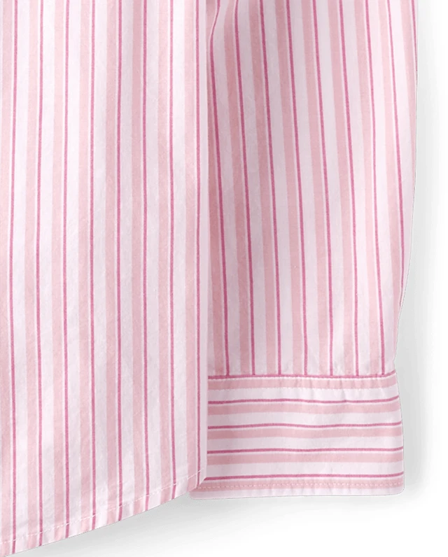 Mens Dad And Me Striped Poplin Button Up Shirt