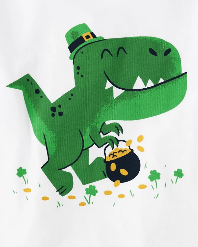Baby And Toddler Boys St. Patrick's Dino Graphic Tee