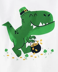 Baby And Toddler Boys St. Patrick's Dino Graphic Tee