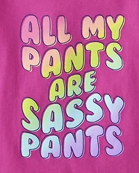 Baby And Toddler Girls Sassy Graphic Tee 2-Pack