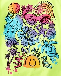 Girls Summer Trends Graphic Tee 4-Pack