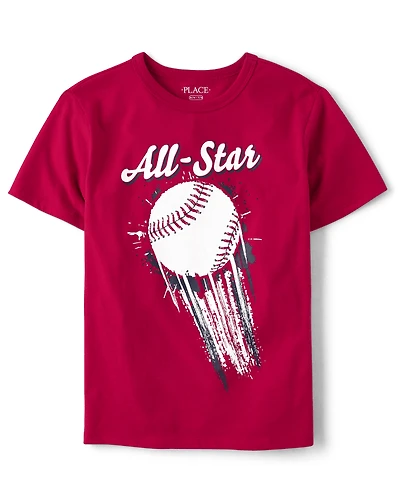 Boys Baseball Graphic Tee