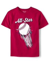 Boys Baseball Graphic Tee