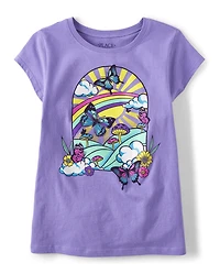 Girls Butterfly Graphic Tee