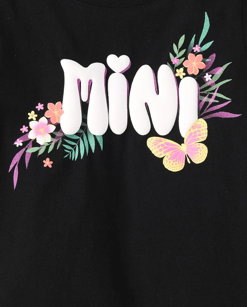 Baby And Toddler Girls Mommy Me Mini Graphic Tee