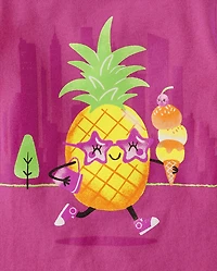 Baby And Toddler Girls Summer Graphic Tee 4-Pack