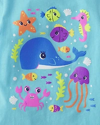 Baby And Toddler Girls Summer Graphic Tee 4-Pack