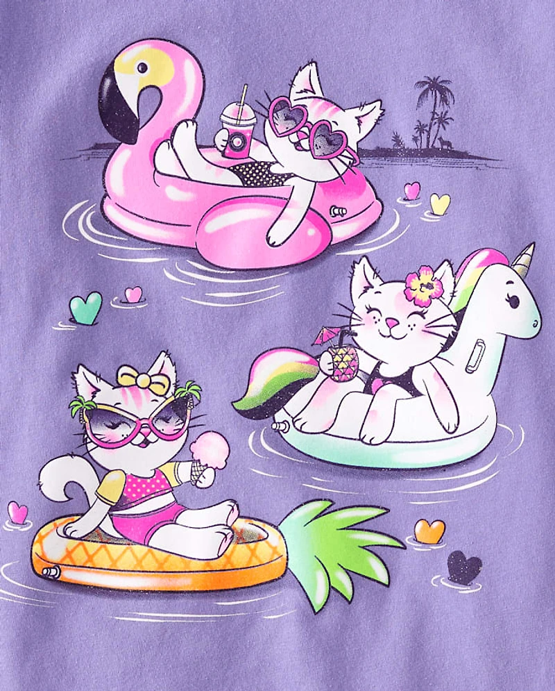 Girls Summer Graphic Tee 3-Pack