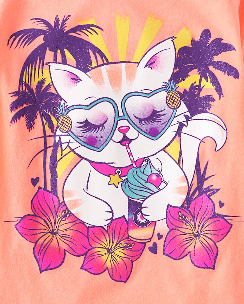 Girls Summer Graphic Tee 3-Pack