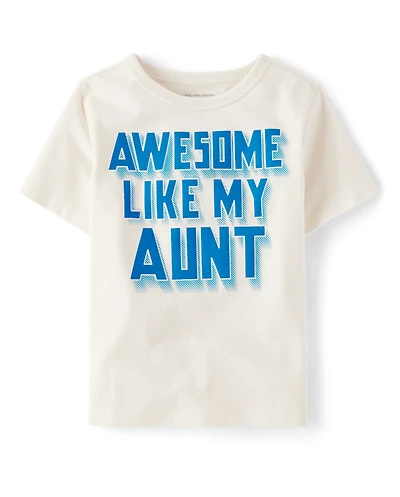Baby And Toddler Boys Awesome Aunt Graphic Tee