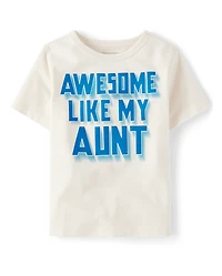 Baby And Toddler Boys Awesome Aunt Graphic Tee