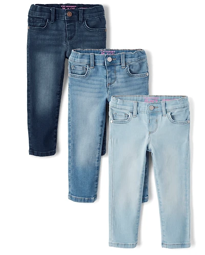 Toddler Girls Skinny Jeans 3-Pack