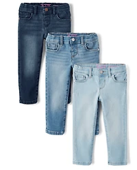 Toddler Girls Skinny Jeans 3-Pack