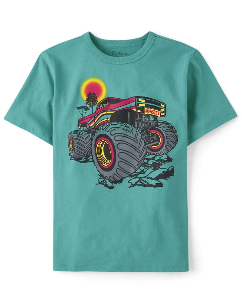 Boys Monster Truck Graphic Tee