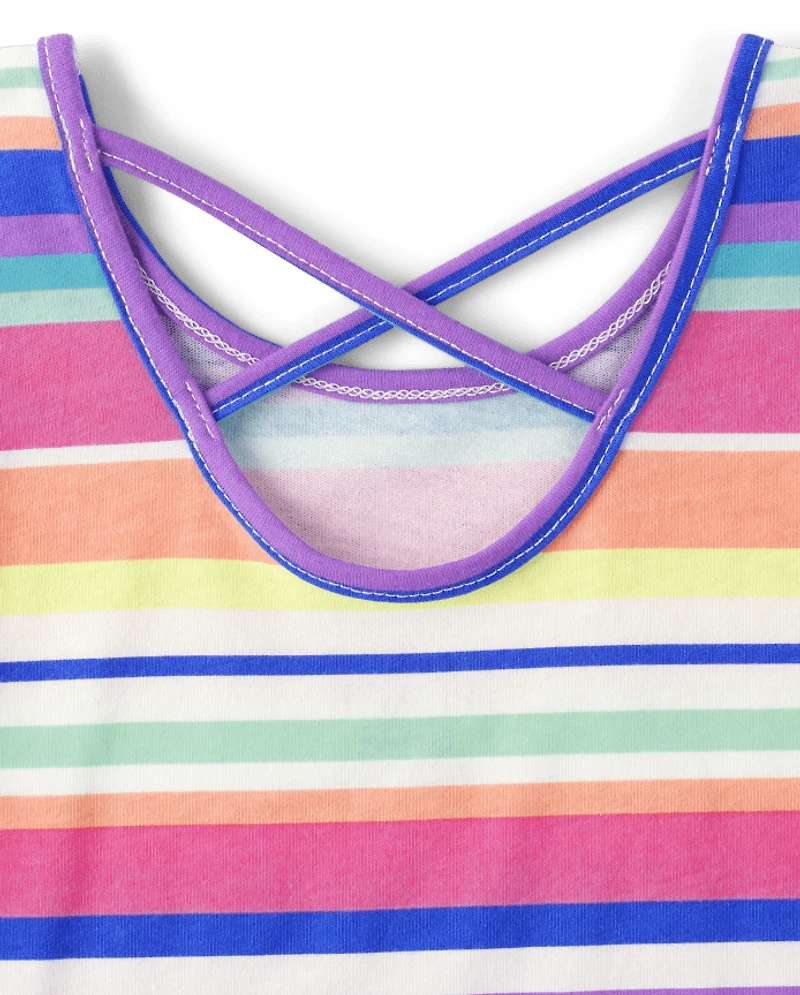 Toddler Girls Tropical Leaf Top 3-Pack