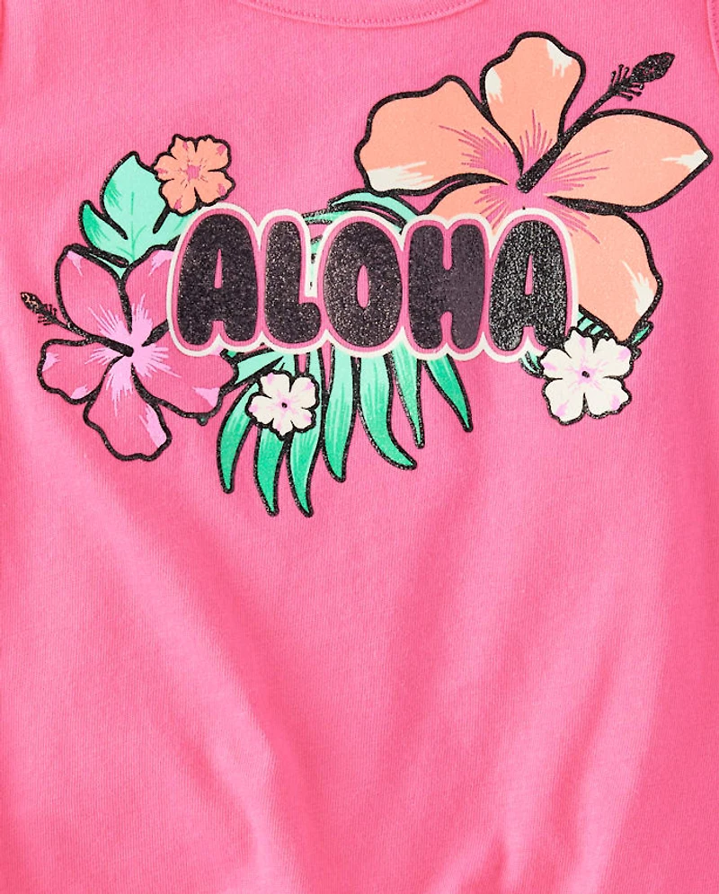 Toddler Girls Aloha Tank Top 3-Pack