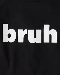 Baby And Toddler Boys Bruh Graphic Tee