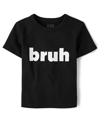 Baby And Toddler Boys Bruh Graphic Tee
