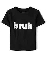 Baby And Toddler Boys Bruh Graphic Tee