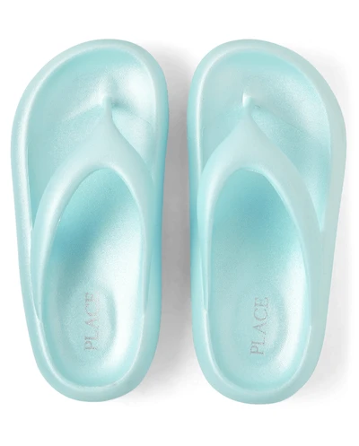 Girls Shimmer Flip Flops