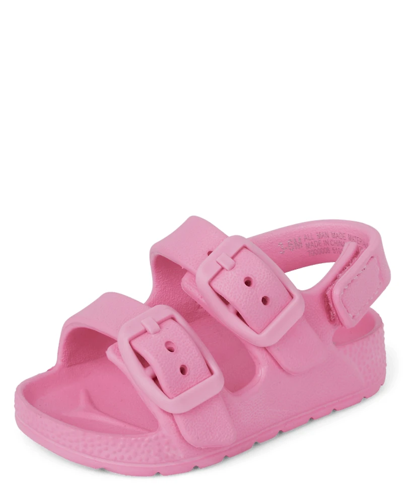 Baby Girls Buckle Slides