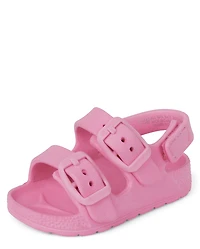 Baby Girls Buckle Slides