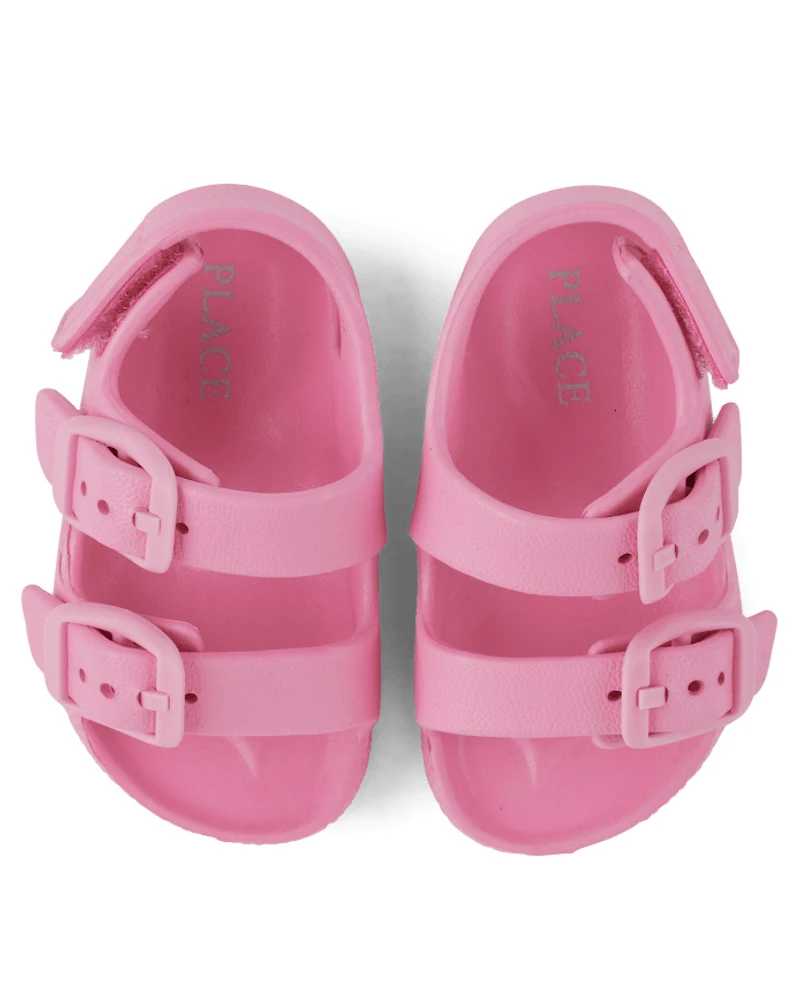 Baby Girls Buckle Slides