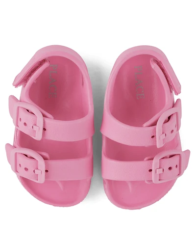 Baby Girls Buckle Slides