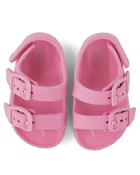 Baby Girls Buckle Slides