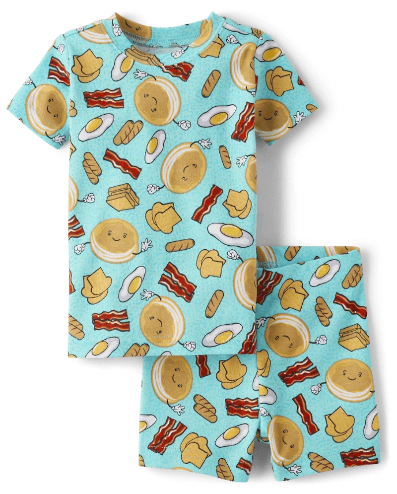 Baby And Toddler Breakfast Snug Fit Cotton Pajamas