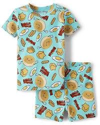 Baby And Toddler Breakfast Snug Fit Cotton Pajamas