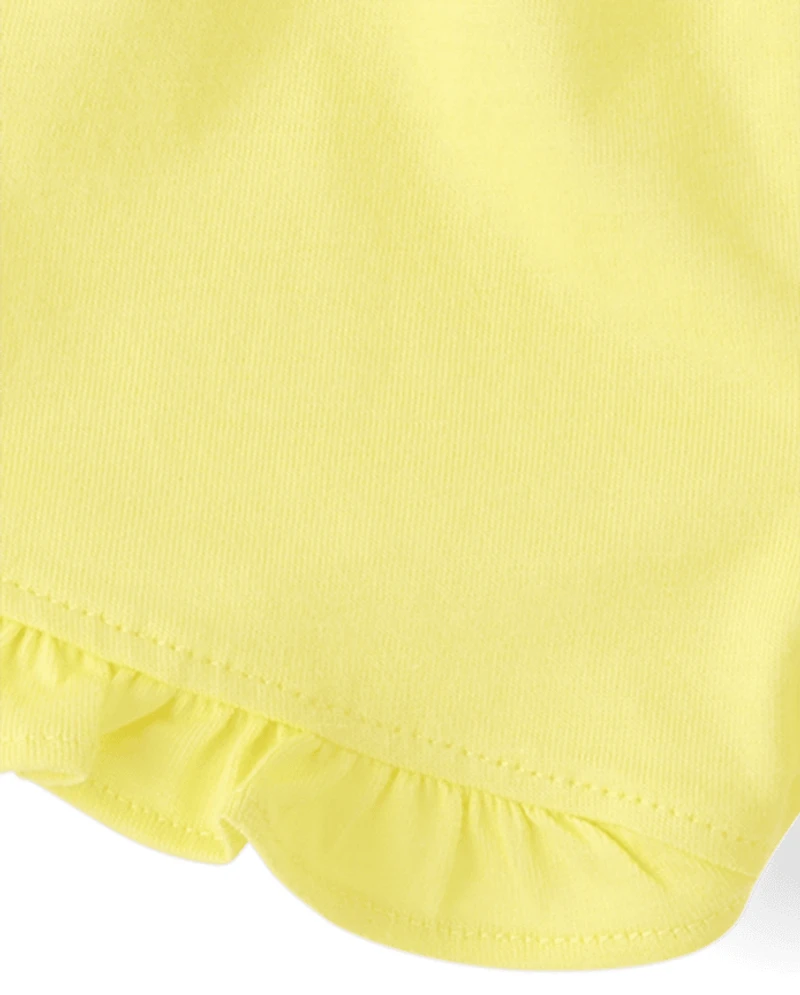 Baby Girls Ruffle Shorts 3-Pack