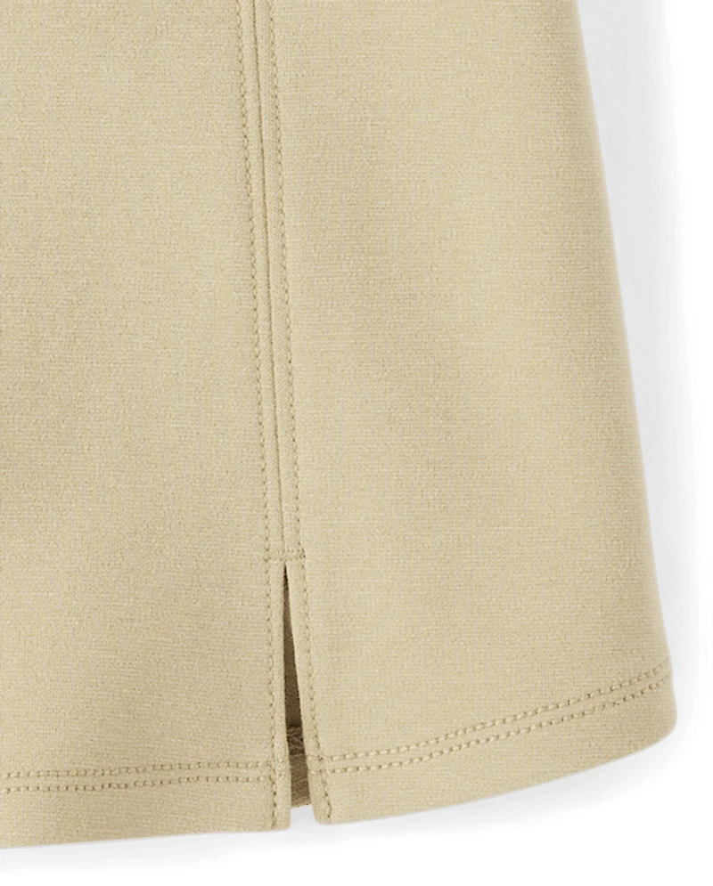 Girls Uniform Ponte Knit A Line Skort