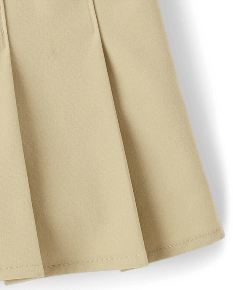 Girls Uniform Quick Dry Pleated Skort