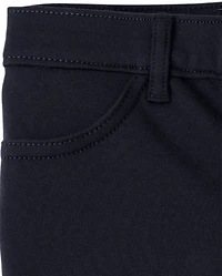 Girls Uniform Ponte Knit Pull On Flare Pants