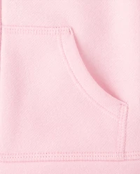 Toddler Girls Fleece Zip Up Hoodie