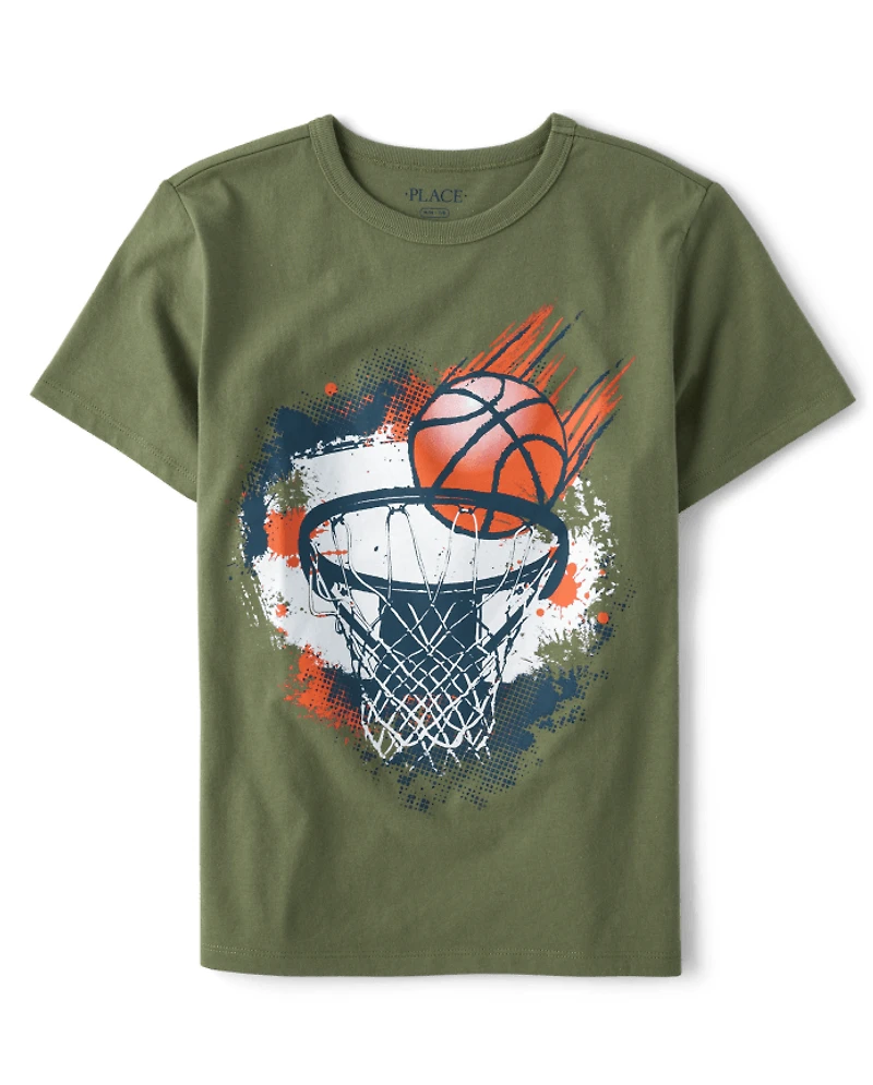 Boys Basketball Graphic Tee